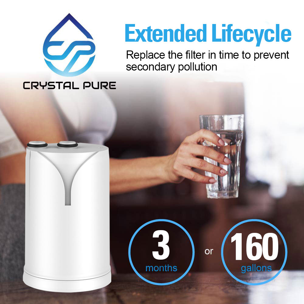 Pack of 2 Replacement Water Filter Cartridge Compatible with Brita On Tap V-MF, On Tap Pro V-MF, On Tap HF, On Tap Advanced Water Filter System