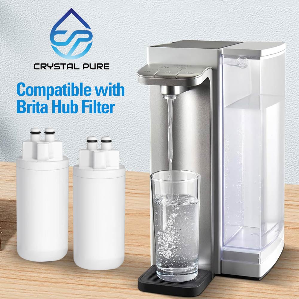 3 Replacement Water Filter Cartridge for Brita Hub Instant Powerful and Compact Countertop Water Filter System