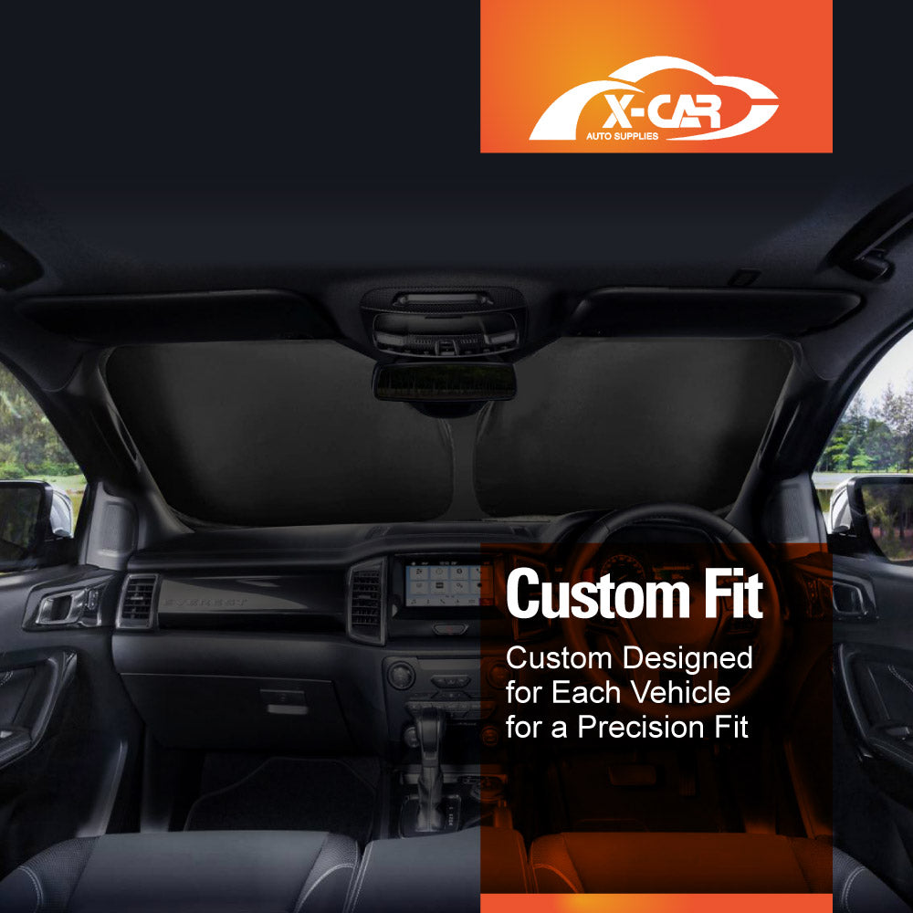 WindScreen Sun Shade for Ford Everest 2015-2022 Blocks UV Rays Foldable Custom Wind Screen Sun Visor Protector
