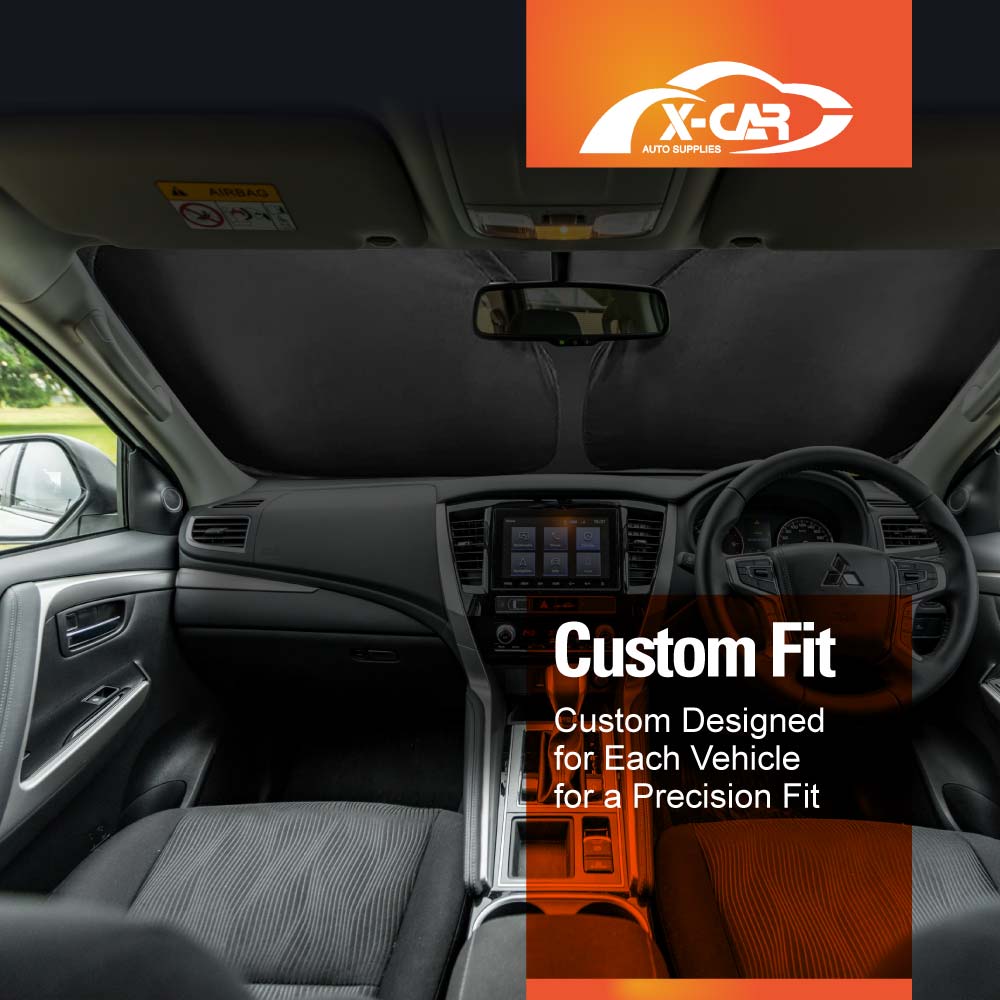 WindScreen Sun Shade for Mitsubishi Pajero Sport 2016-2025 Blocks UV Rays Foldable Custom Wind Screen Sun Visor Protector