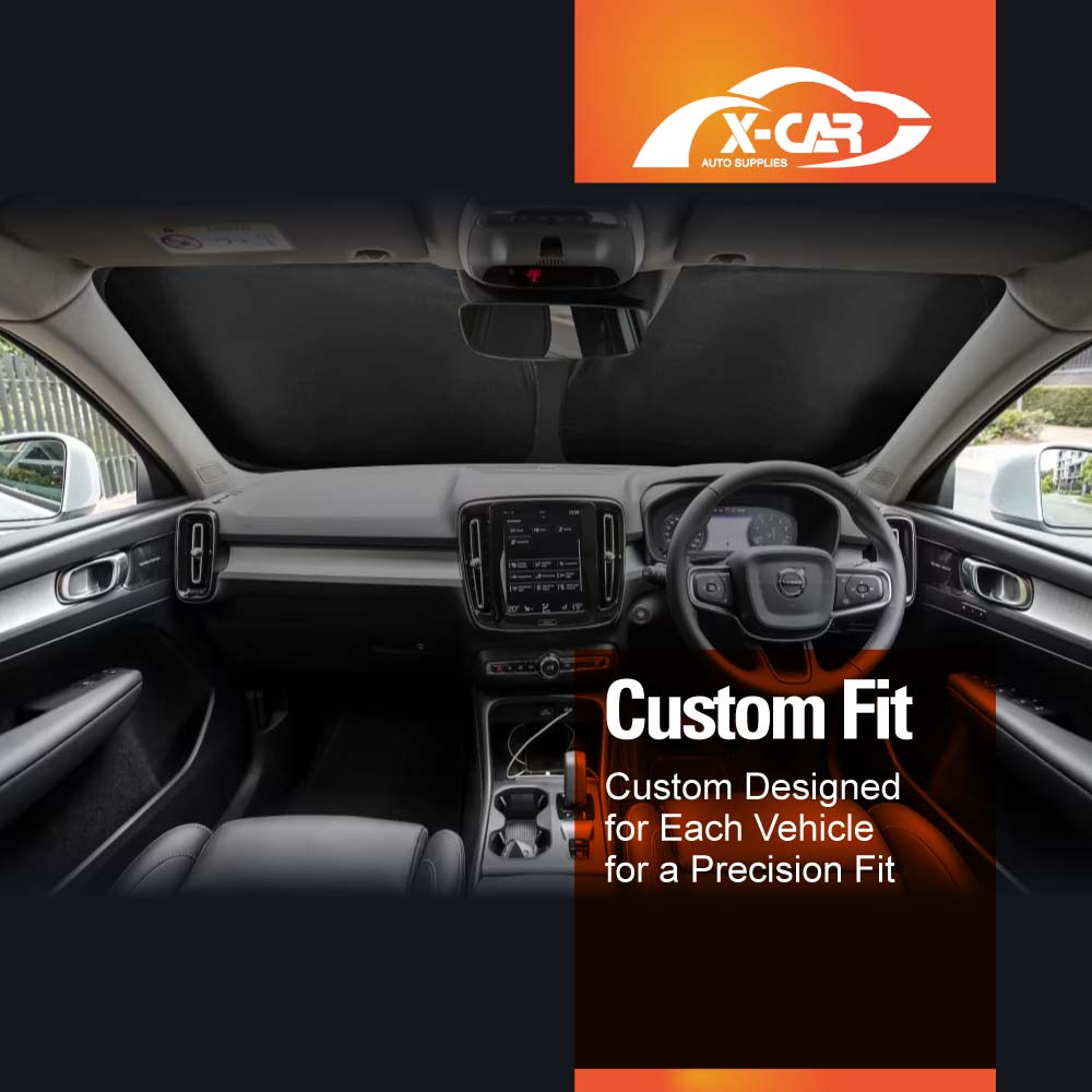 WindScreen Sun Shade for Volvo XC40 2018-Onwards Blocks UV Rays Foldable Custom Wind Screen Sun Visor Protector