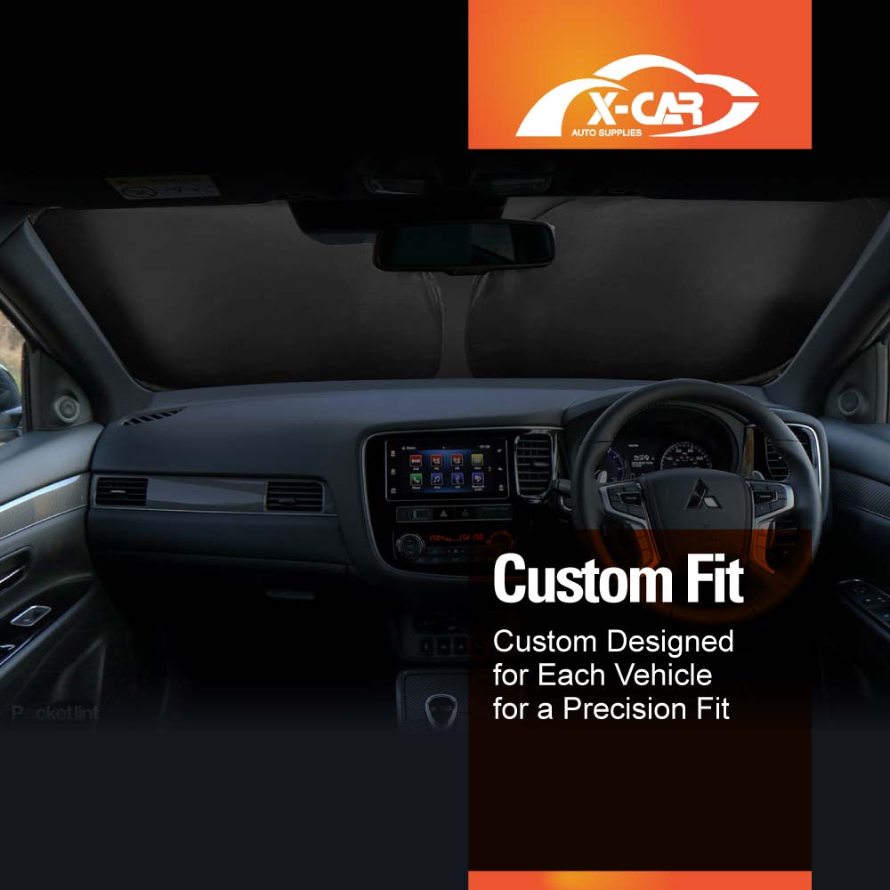 WindScreen Sun Shade for Toyota Fortuner 2015-2025 Blocks UV Rays Foldable Custom Wind Screen Sun Visor Protector