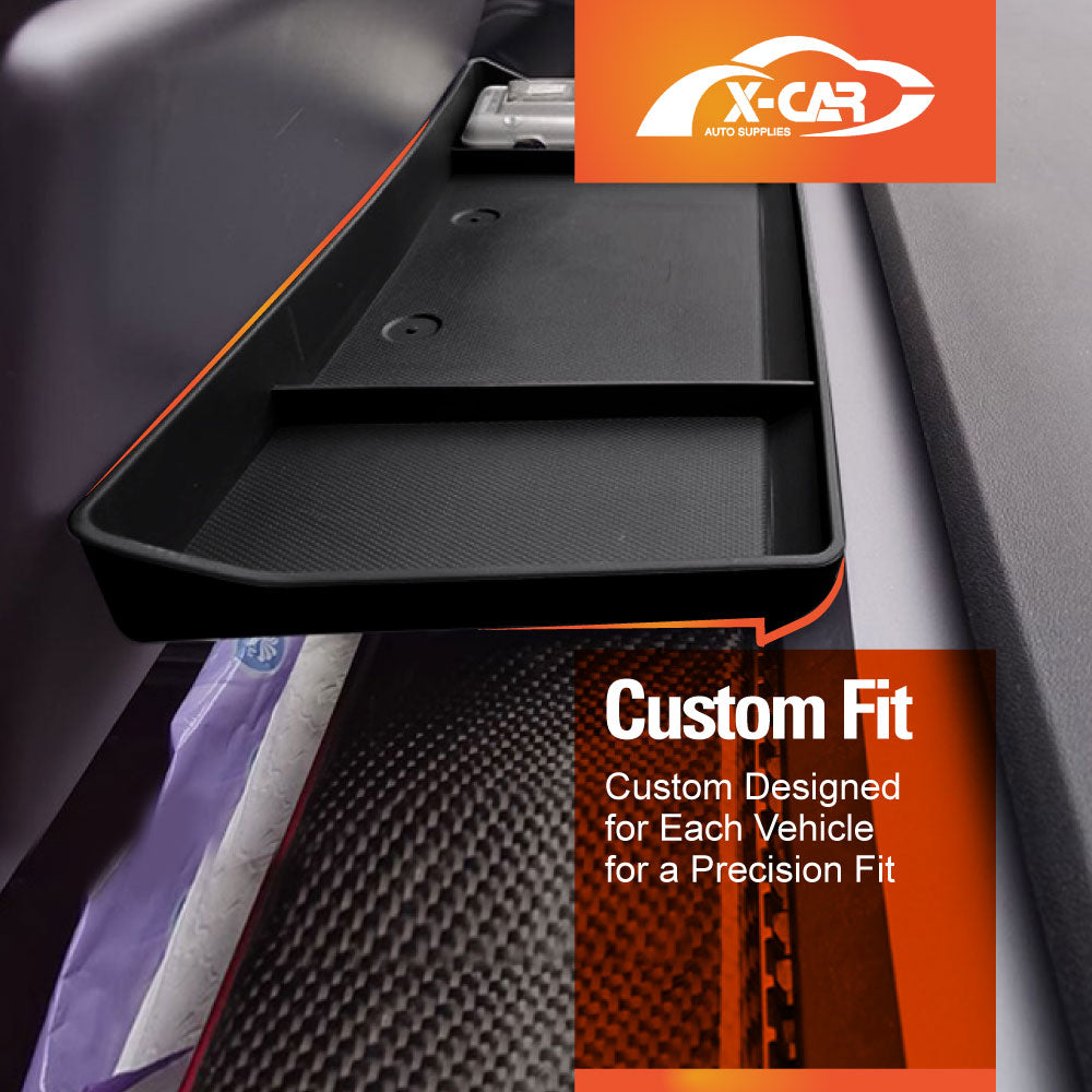 Tesla Model 3 2017-2023 and Model Y 2021-2025 Center Screen Console Dash Tray Organizer Hidden Storage Car Tissue Sunglasses Holder