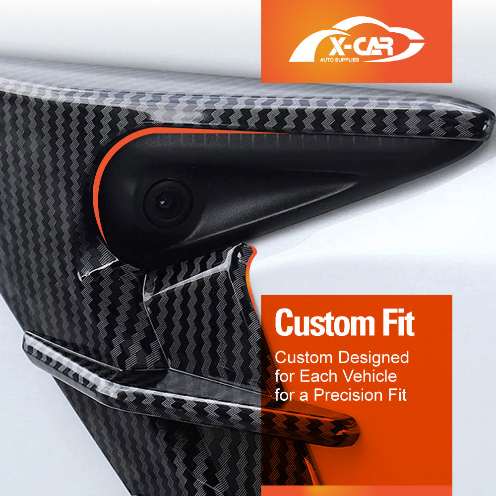 Tesla Model 3 2017-2023 and Model Y 2021-2025 Side Camera Indicator Protection Cover Carbon Fibre Style Trim Decoration Modification Accessories Matt