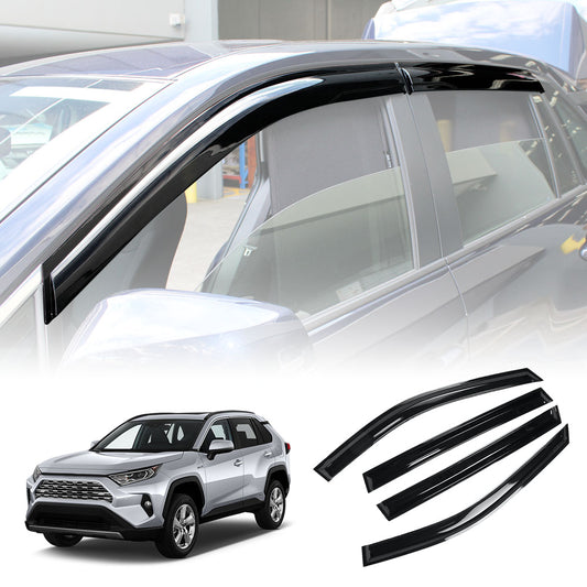 Weathershields for Toyota Rav4 RAV 4 2019-Onwards Car Weather Shields Wind Deflectors Window Sun Visor 4-Piece Set
