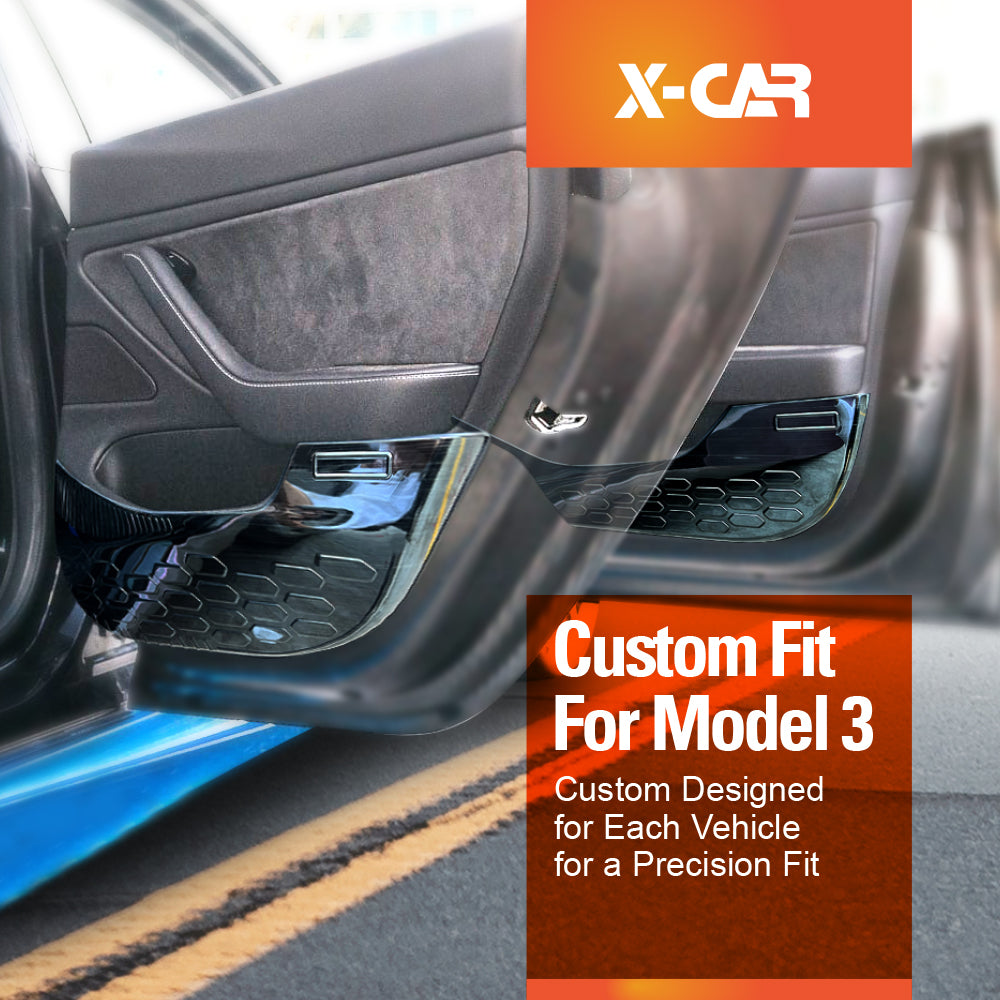 Anti Kick Protection For Tesla Model Y 2022-2025 Steel Car Door Protective Side Edge Protector Cover Panel Guard