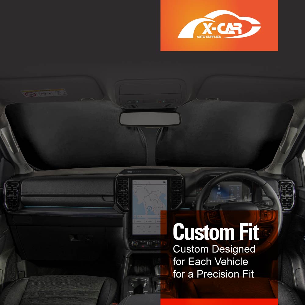 WindScreen Sun Shade for Ford Next-Gen Ranger 2022-Onwards Blocks UV Rays Foldable Custom Wind Screen Sun Visor Protector