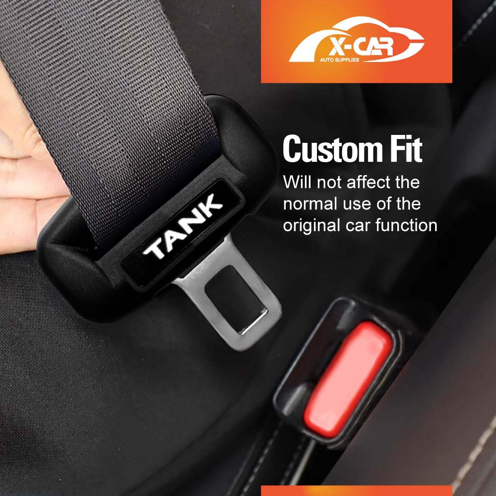 Set of 4 Seatbelt Protective Cover Case for GWM Tank 500 Tank500 2024-2025 Car Seat Belt Buckle Silicone Protector Interior Accessories