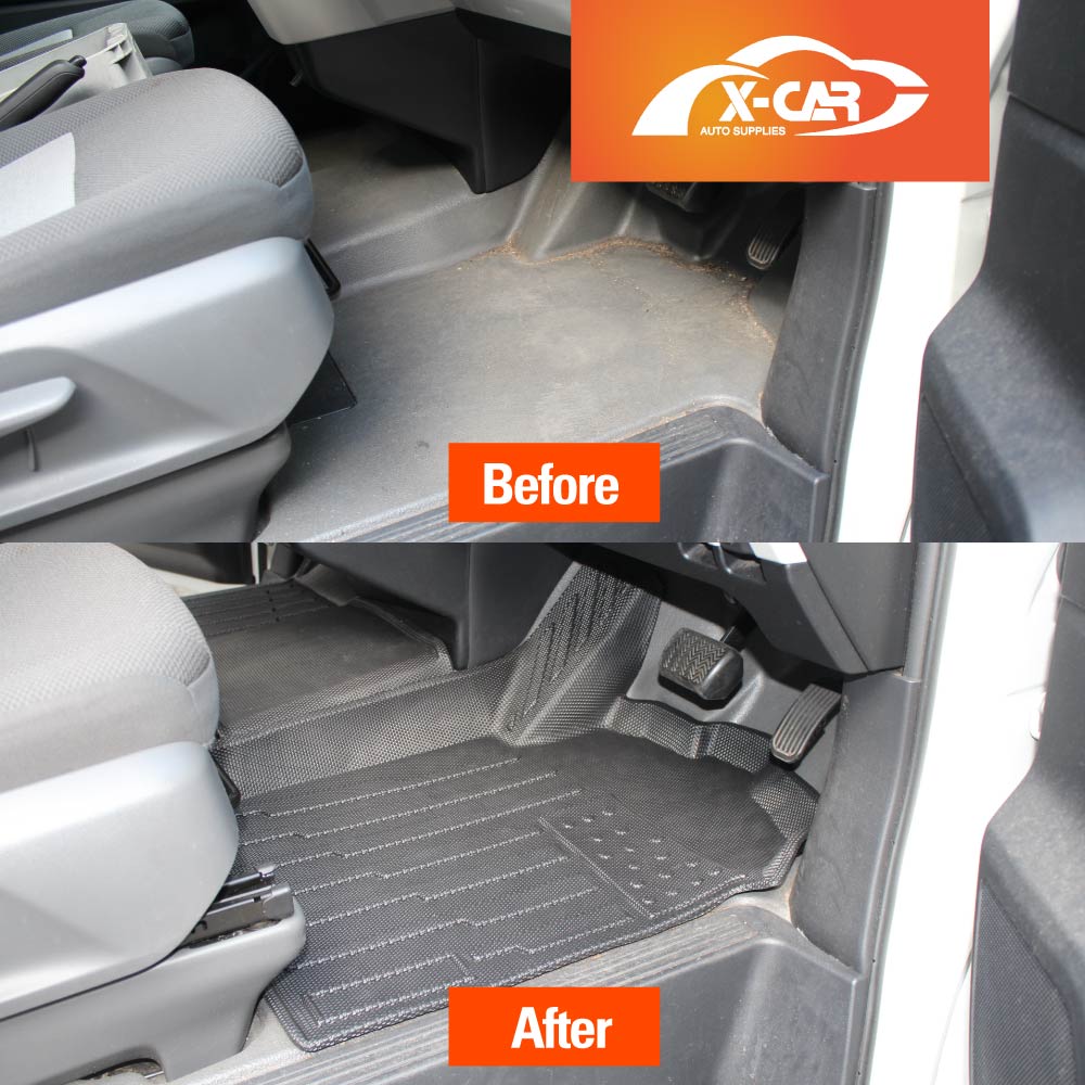 3D Floor Mats for Toyota HiAce Van 2019-2025 Heavy Duty All Weather Car Mat Floor Liner Full Set Carpet