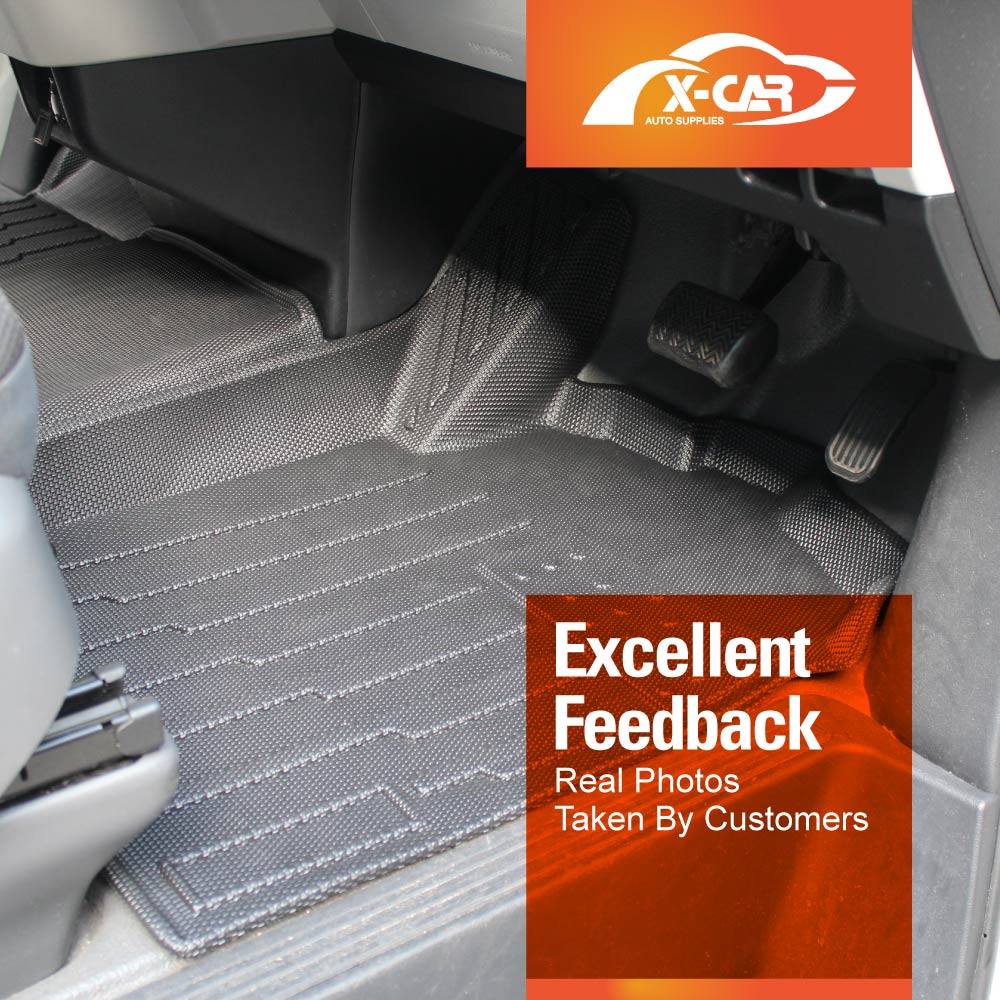 3D Floor Mats for Toyota HiAce Van 2019-2025 Heavy Duty All Weather Car Mat Floor Liner Full Set Carpet