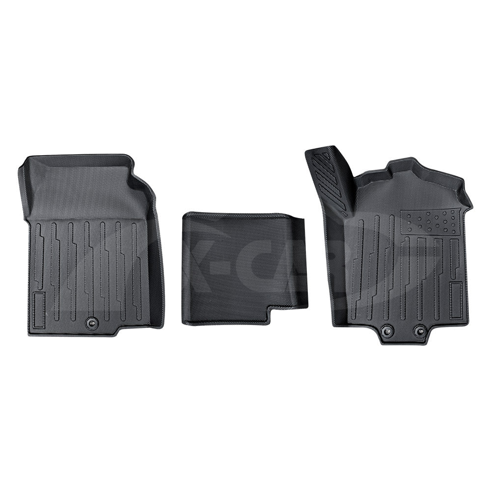 3D Front Floor Mats for Toyota HiAce Van 2019-2025 Heavy Duty All Weather Car Mat Floor Liner