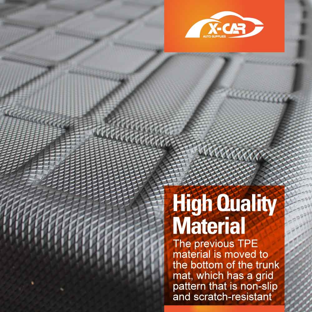 Tesla Model Y 2022-2025 Carbon Fiber Style Heavy Duty Front Cargo Trunk Cover Mat