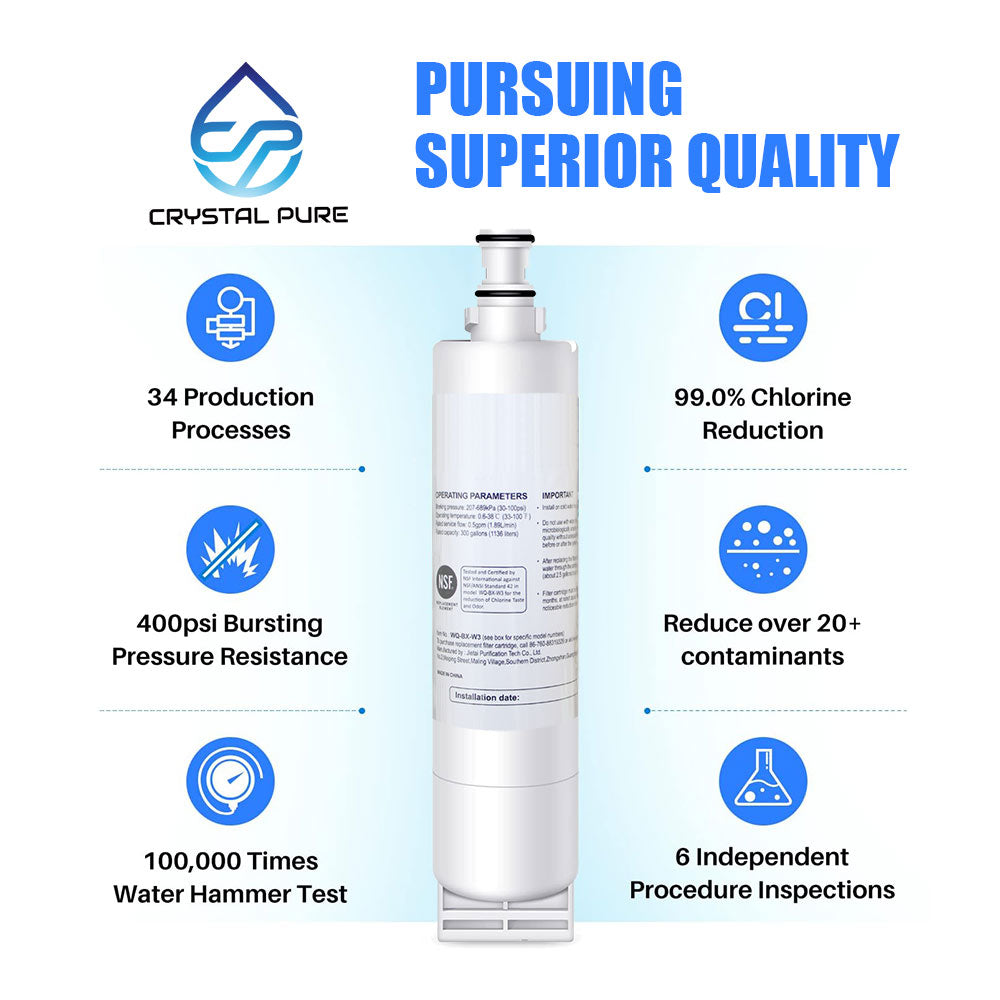 3x Whirlpool Fridge 4396508 4396508P 4396508T 4396509 Replacement Water Filter