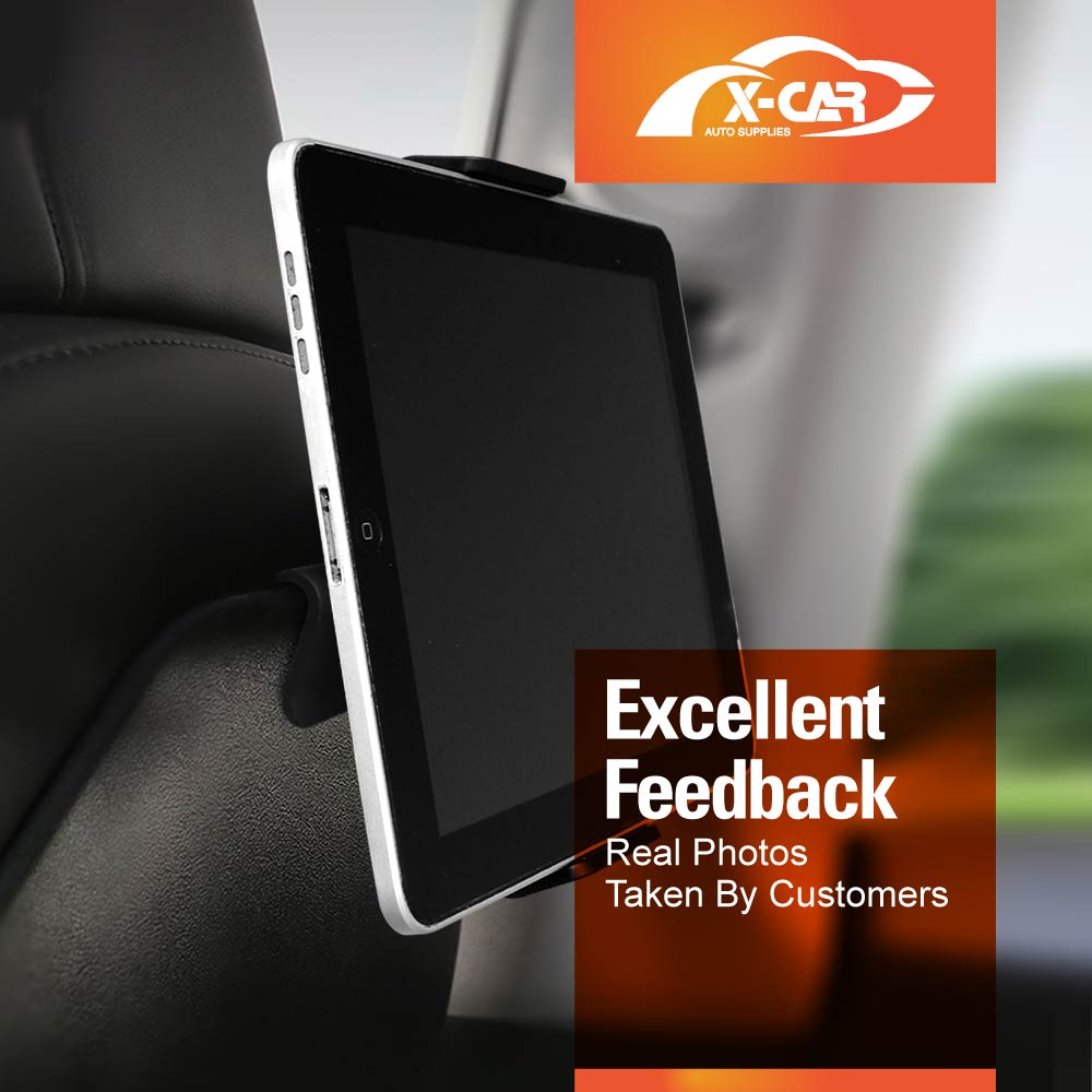 Tesla Model 3 Highland 2023-2025 Tablet Holder Mount Headrest Stand Cradle Holder Accessories Compatible with iPad Galaxy Tab and other Android Tablets