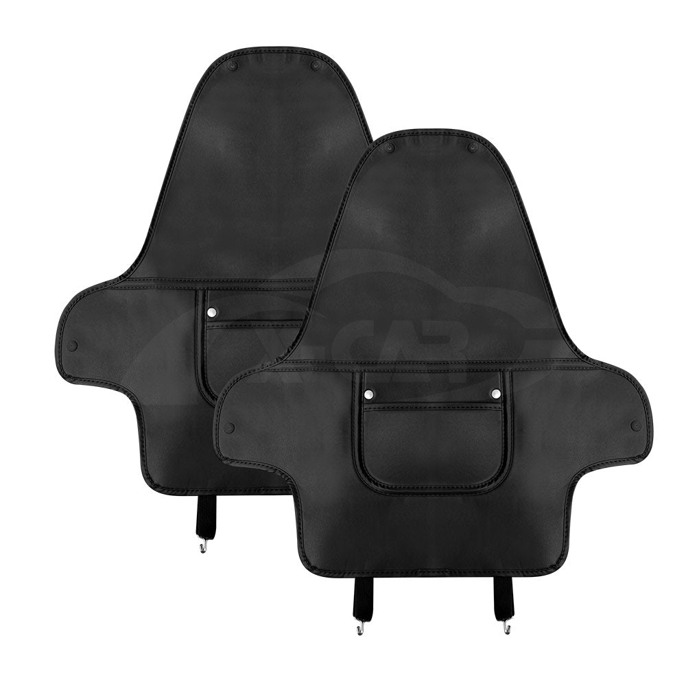 Tesla Model 3 Highland 2023-2025 Car Seat Back Protectors Kick Mats Cover Black Set of 2