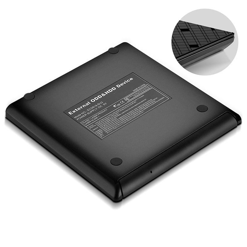 External USB 3.0 DVD CD RW Player Burner Drive for Windows 7 8 10 Laptop Desktop
