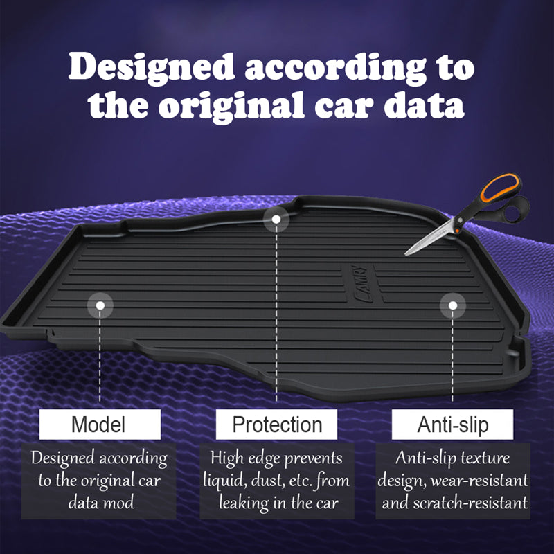 Waterproof Cargo Rubber Trunk Mat Boot Liner Luggage Tray Fits Lexus RX200t RX270 RX300 RX350 RX450h 2009-2022