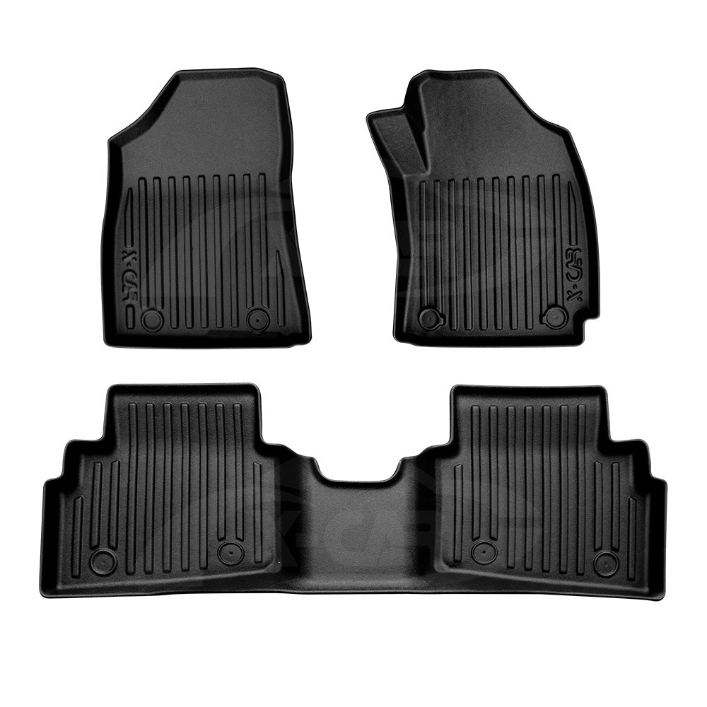 3D Floor Mats for Hyundai Kona 2023-2025 Heavy Duty All Weather Car Mats Carpet Liner Set