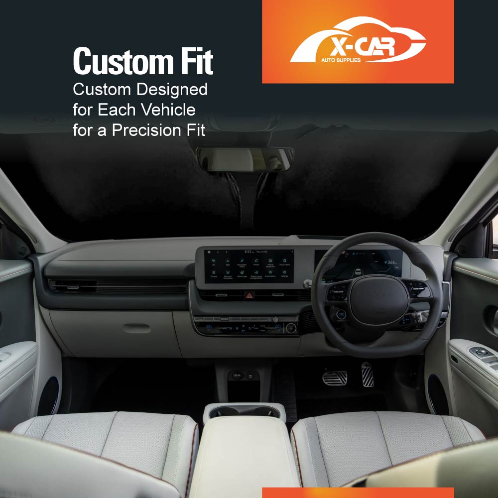 WindScreen Sun Shade for Hyundai IONIQ 5 IONIQ5 2021-2025 Blocks UV Rays Foldable Custom Wind Screen Sun Visor Protector
