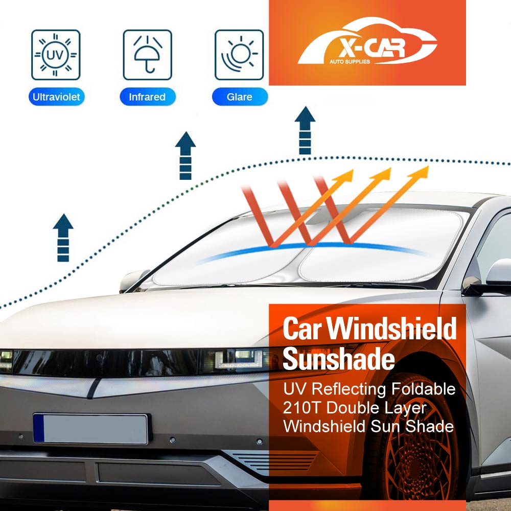 WindScreen Sun Shade for Hyundai IONIQ 5 IONIQ5 2021-2025 Blocks UV Rays Foldable Custom Wind Screen Sun Visor Protector