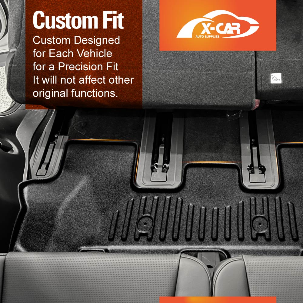 3D Heavy Duty All Weather Car Mats Floor Liner Full Set for Hyundai SantaFe Santa Fe 6/7 Seater 2024-2025