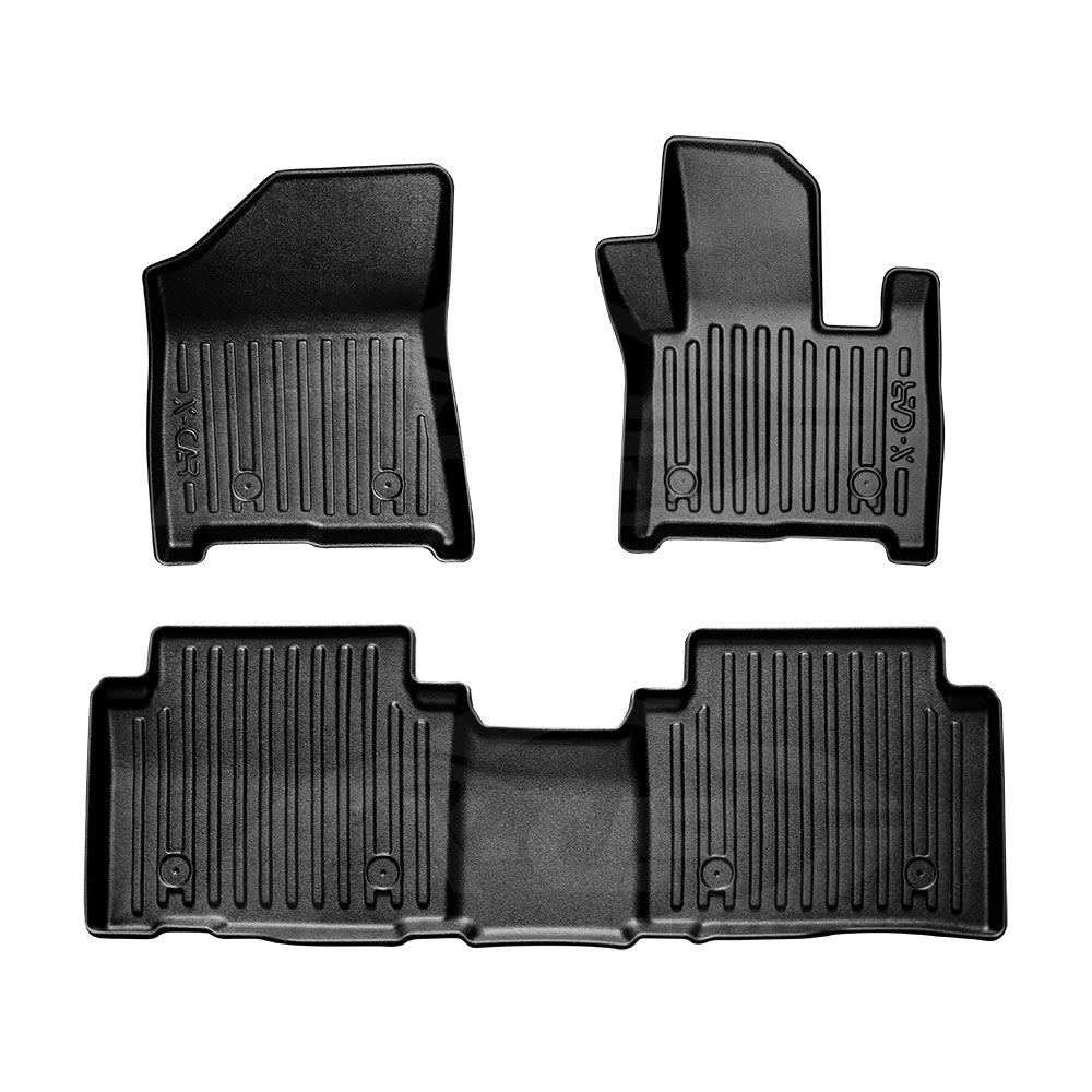 3D Heavy Duty All Weather Car Mats Floor Liner Front and Rear Row for Hyundai SantaFe Santa Fe 6/7 Seater 2024-2025