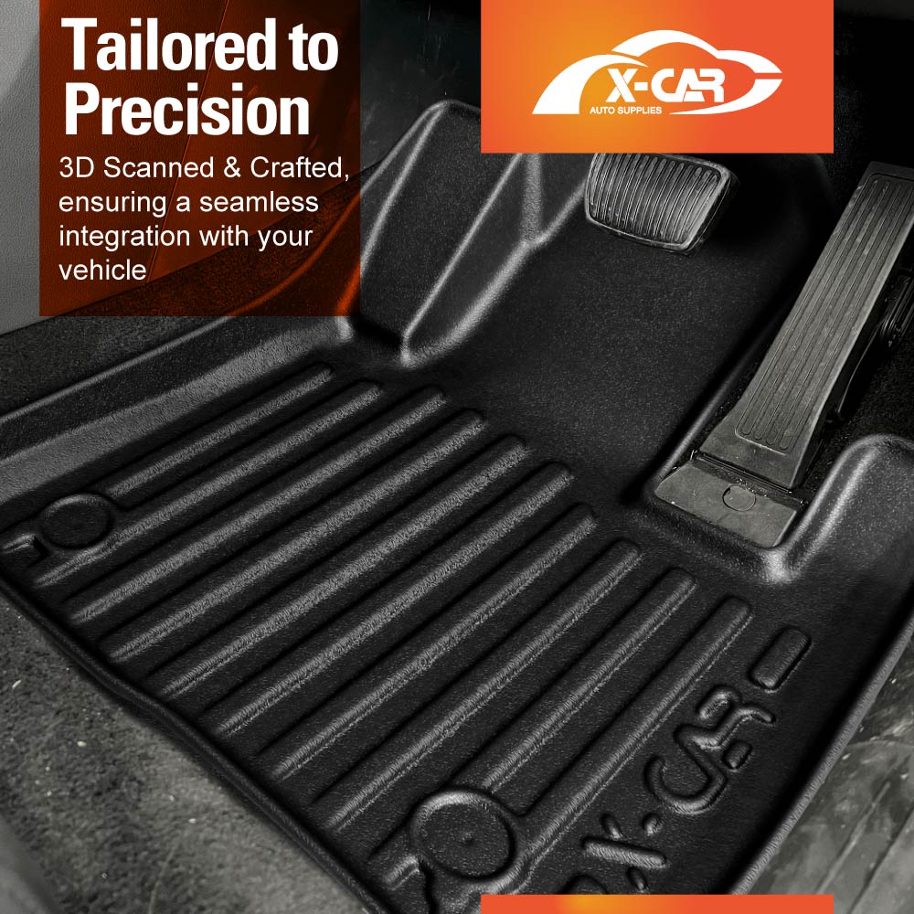 3D Heavy Duty All Weather Car Mats Floor Liner Front and Rear Row for Hyundai SantaFe Santa Fe 6/7 Seater 2024-2025