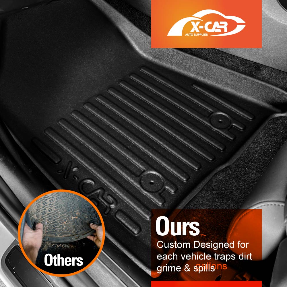 3D Heavy Duty All Weather Car Mats Boot Liner Floor Liner Front and Rear Row for Hyundai SantaFe Santa Fe 6/7 Seater 2024-2025