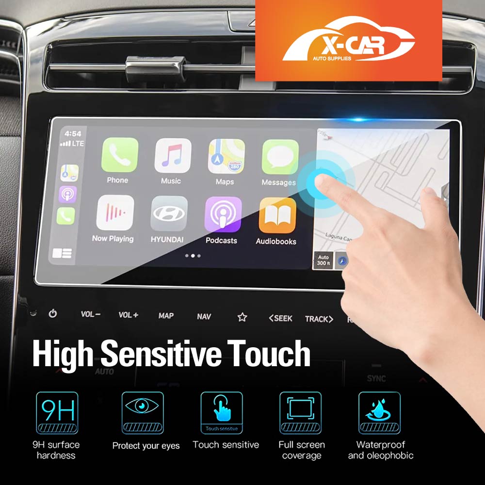 Tempered Glass Screen Protector for Hyundai Tucson 2021-Onwards Touchscreen Anti-Scratch Cover Accessories