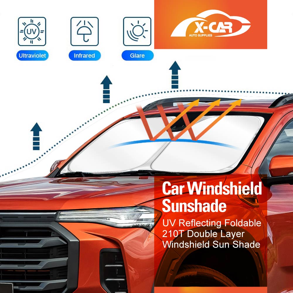 WindScreen Sun Shade for LDV T60 Ute 2017-2024 Blocks UV Rays Foldable Custom Wind Screen Sun Visor Protector