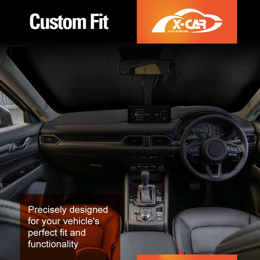 WindScreen Sun Shade for Mazda CX-5 CX5 SUV 2017-2025 Blocks UV Rays Foldable Custom Sun Visor Protector