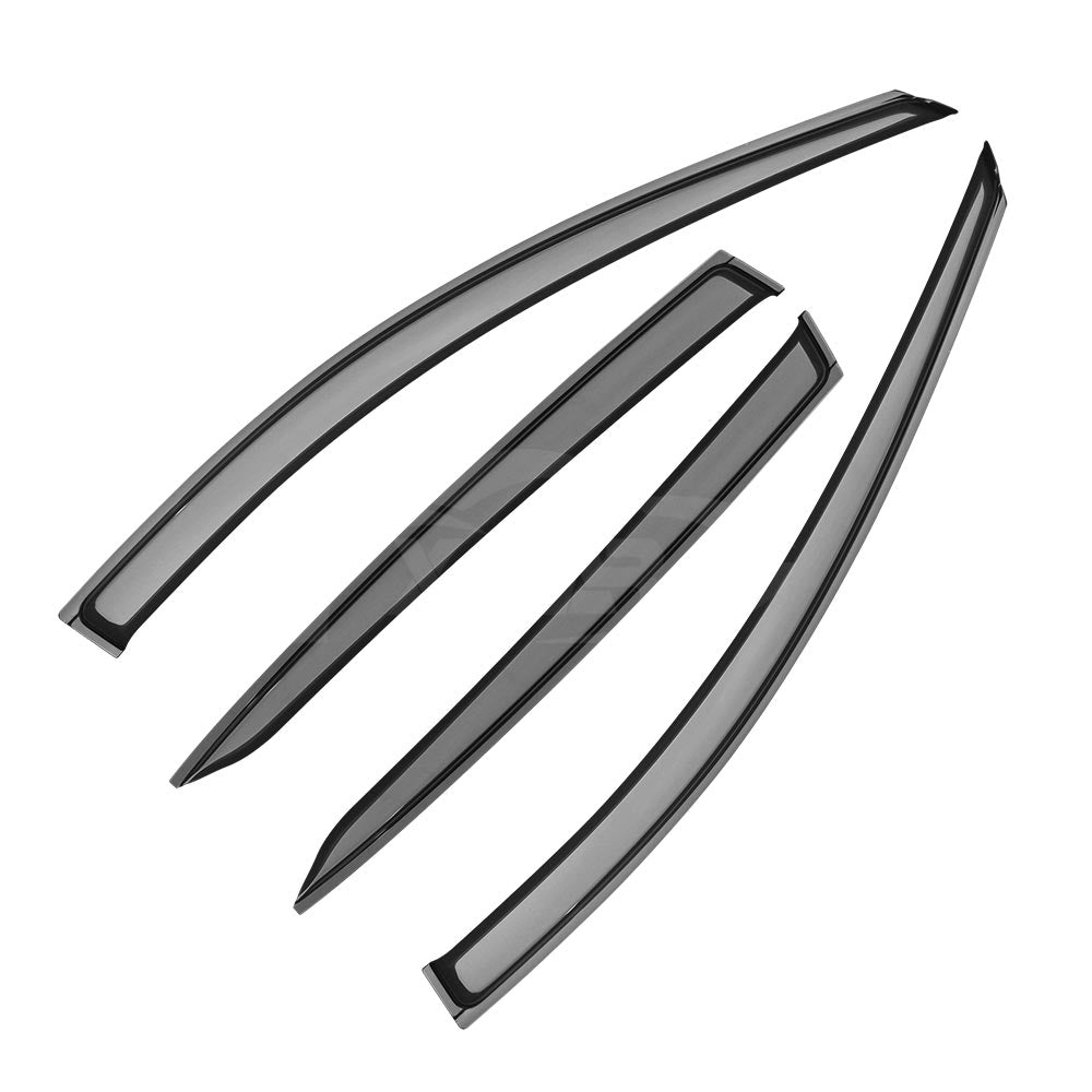 Premium Weathershields for Mazda 3 Hatch 2019-Onwards Car Weather Shields Wind Deflectors Window Sun Visor 4-Piece Set