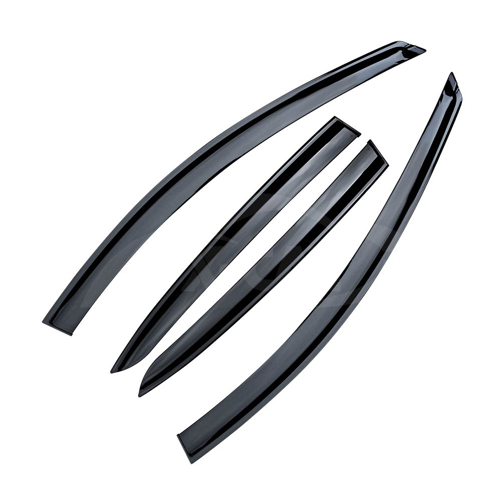 Premium Weathershields for Mazda 3 2014-2019 BN BM Car Weather Shields Wind Deflectors Window Sun Visor 4-Piece Set