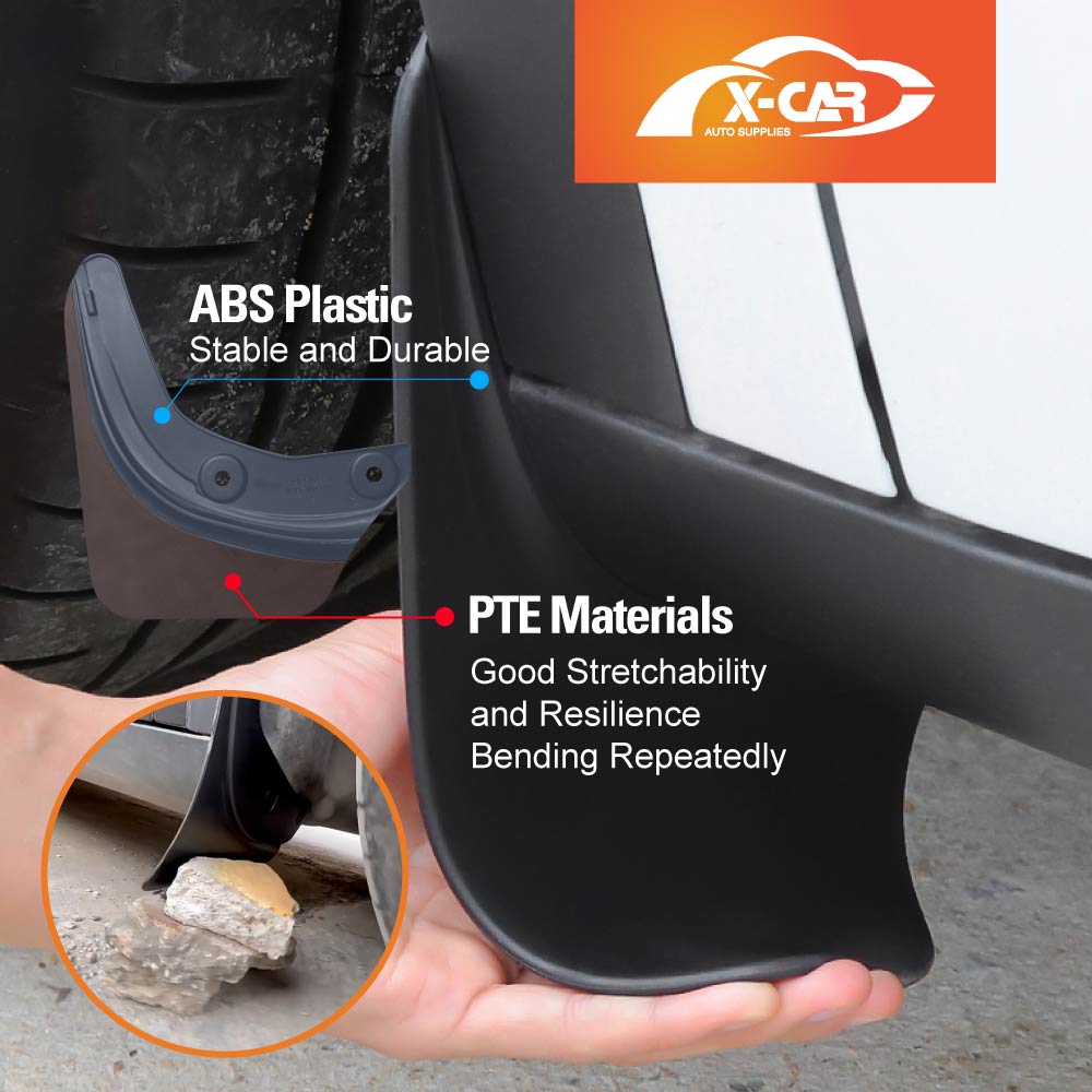 Tesla Model 3 Mud Flaps Splash Guards Mudguard Fender Front and Rear Set of 4