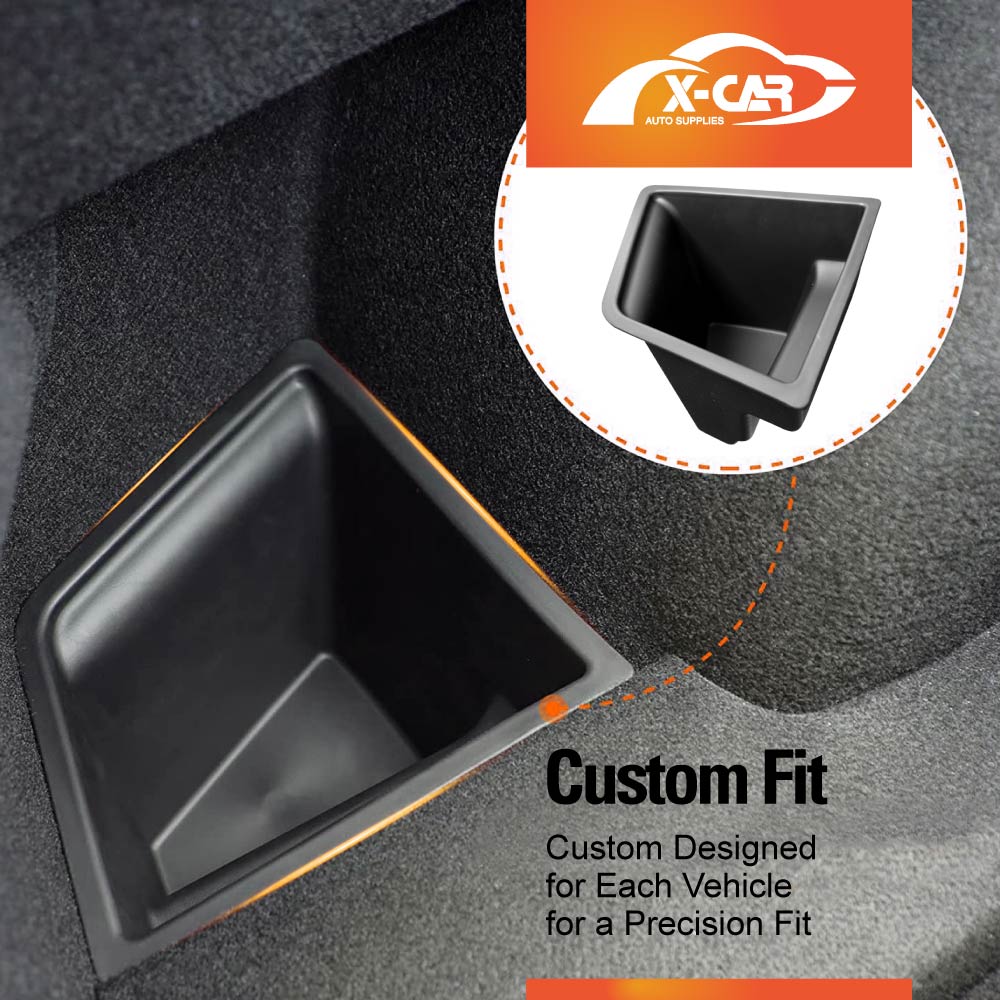 Tesla Model 3 Rear Trunk Storage Box Organizer Left Side Bins Interior Accessories 2017-2023