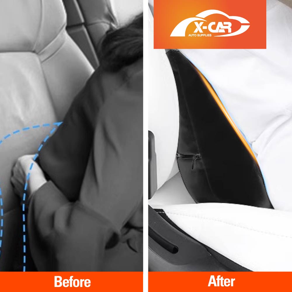 Black Waist Support Pillow for Tesla Model 3 2017-2023 and Model Y 2021-2025 Car Seat Lumbar Rest Pad Cushion Accessories
