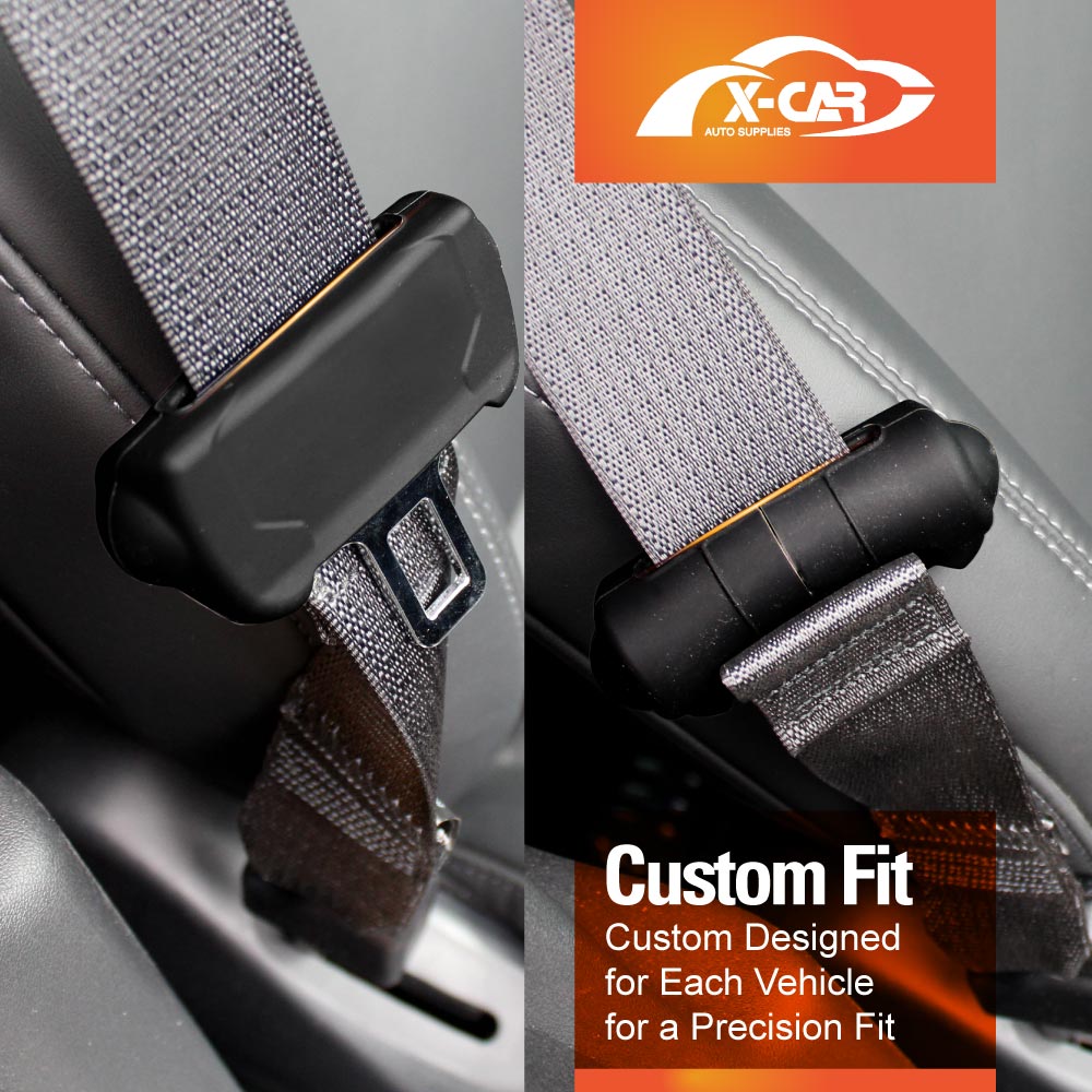 Seat Belt Buckle Silicone Protective Cover for Tesla Model 3 2017-23 and Model Y 2021-24 Car SeatBelt Interior Assessories Set of 2