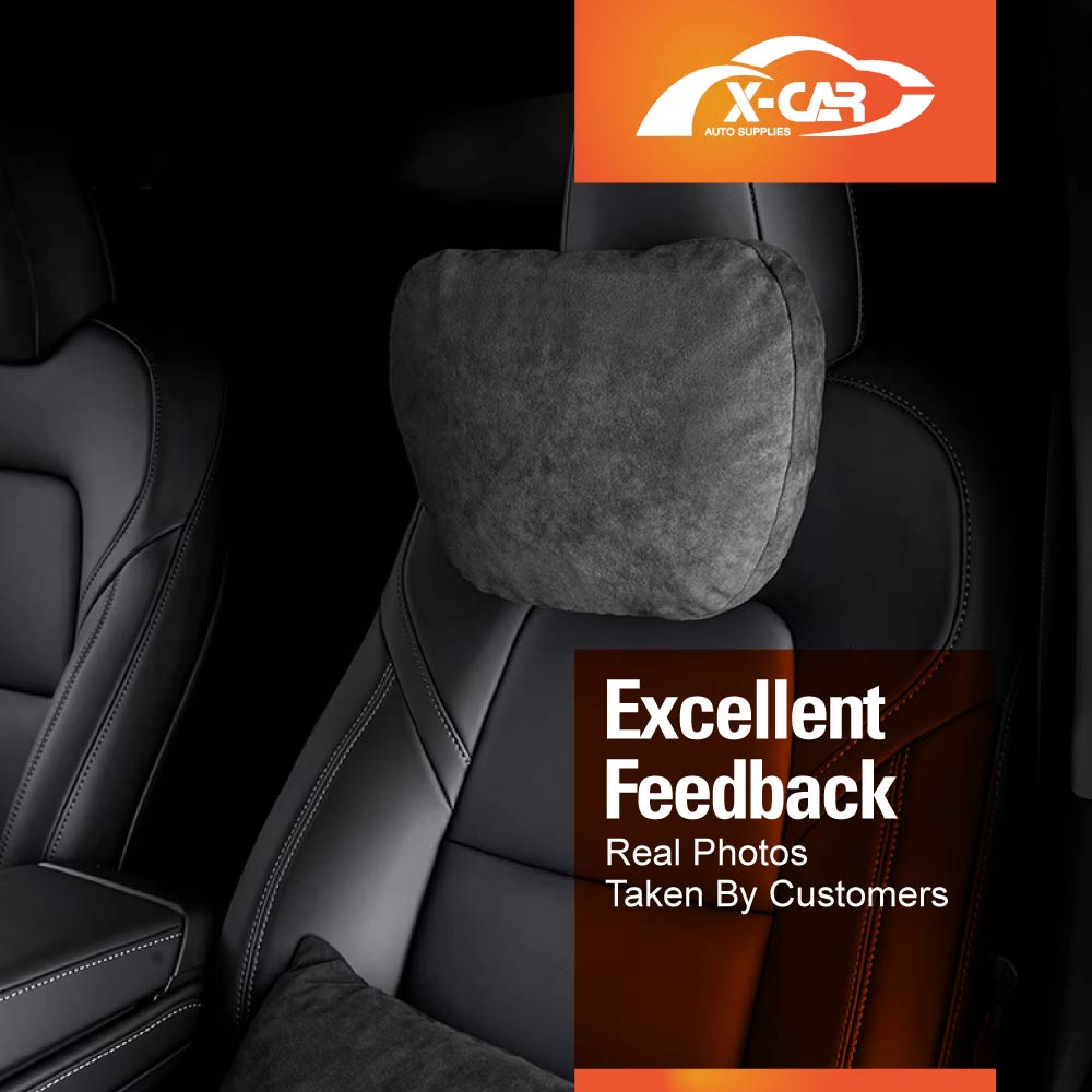 Black Headrest Pillow for Tesla Model 3 Highland 2023-2025 Car Seat Neck Support Cushion Accessories
