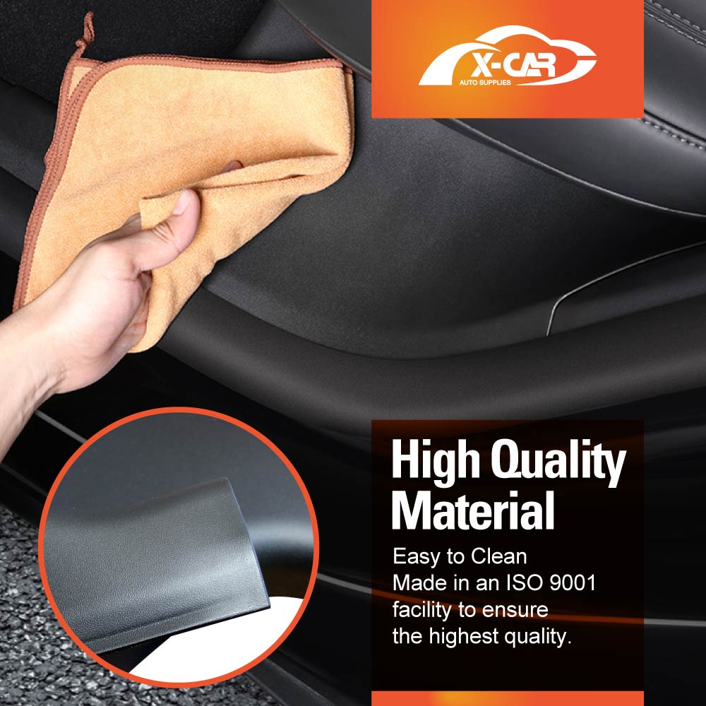 Tesla Model Y 2022-2025 Rear Door Sill Plate Protector Car Threshold Scuff Trim Covers Guards Accessories