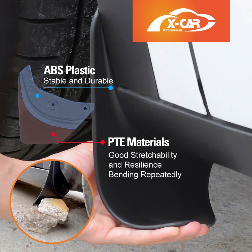 Tesla Model Y 2022-2025 Mud Flaps Splash Guards Mudguard Fender Front and Rear Set of 4
