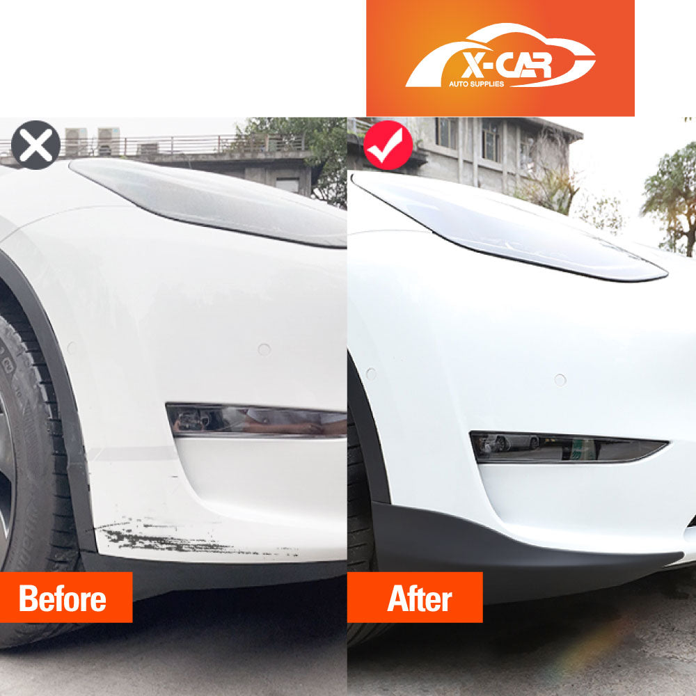 Tesla Model Y 2022-2025 Car Front Bumper Corner Guard TPE Protector Protective Cover Trim Exterior Accessories
