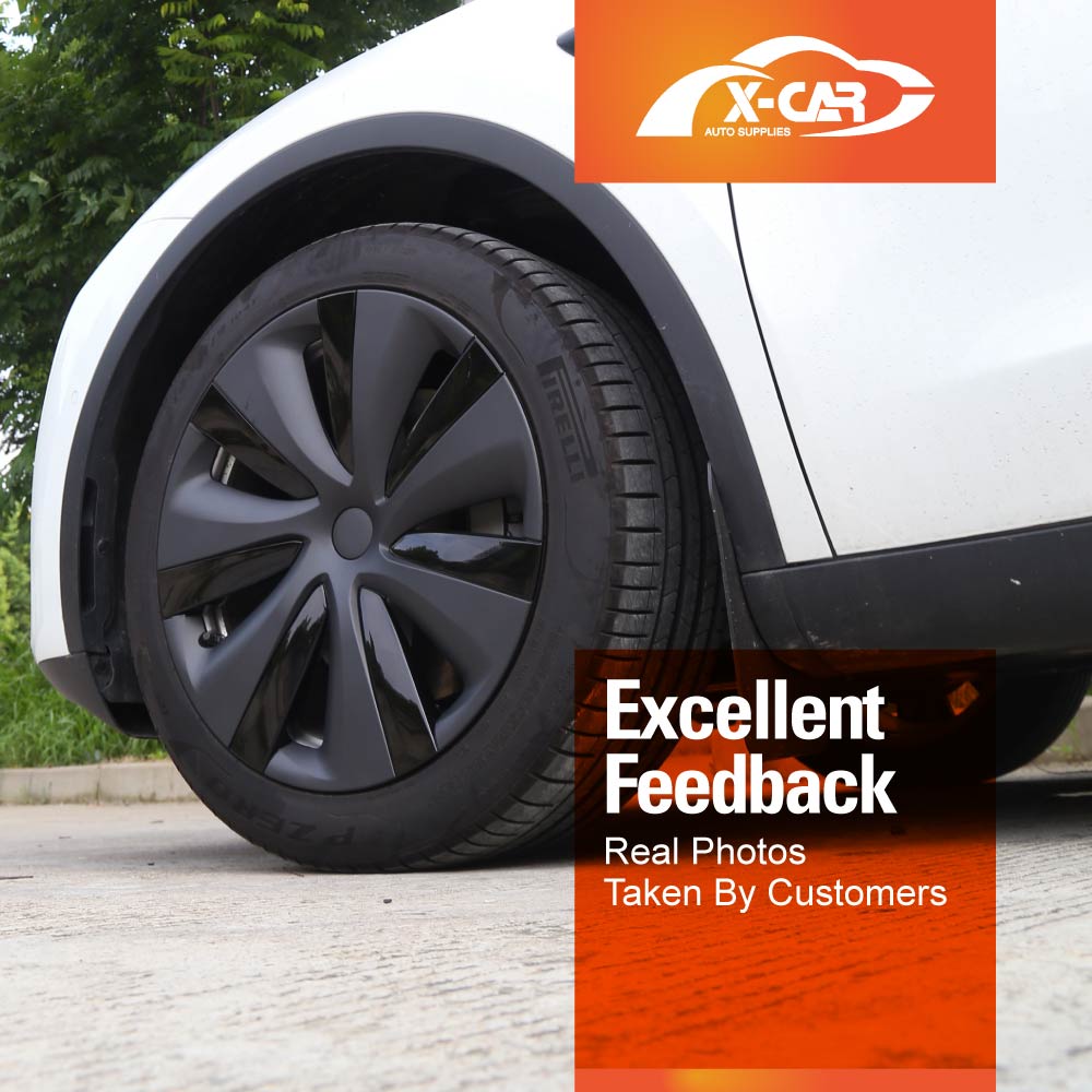 Tesla Model Y 2022-2025 Wheel Protector Cover Hub Caps 19 Inch Rim S Plaid Exterior Accessories (Set of 4)