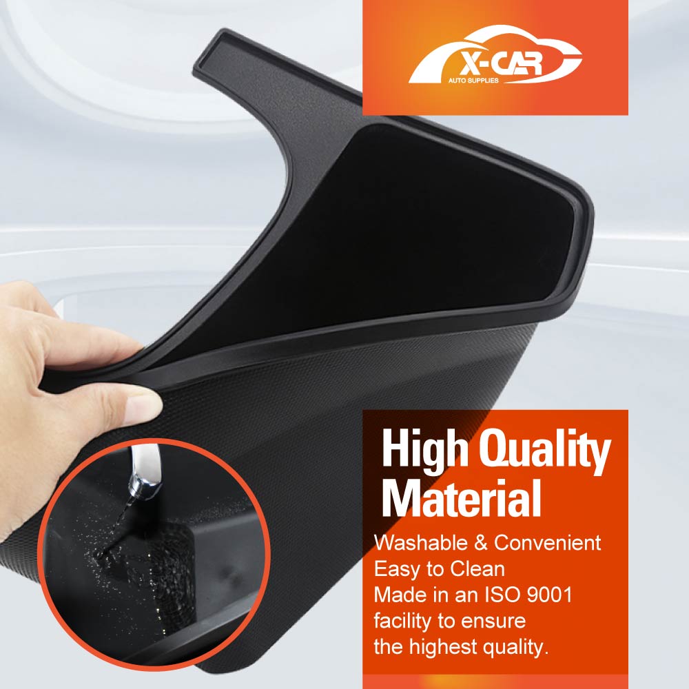 Tesla Model Y Rear Seat Center Organizer Backseat Storage Box with Lid Interior Accessories 2022-2025