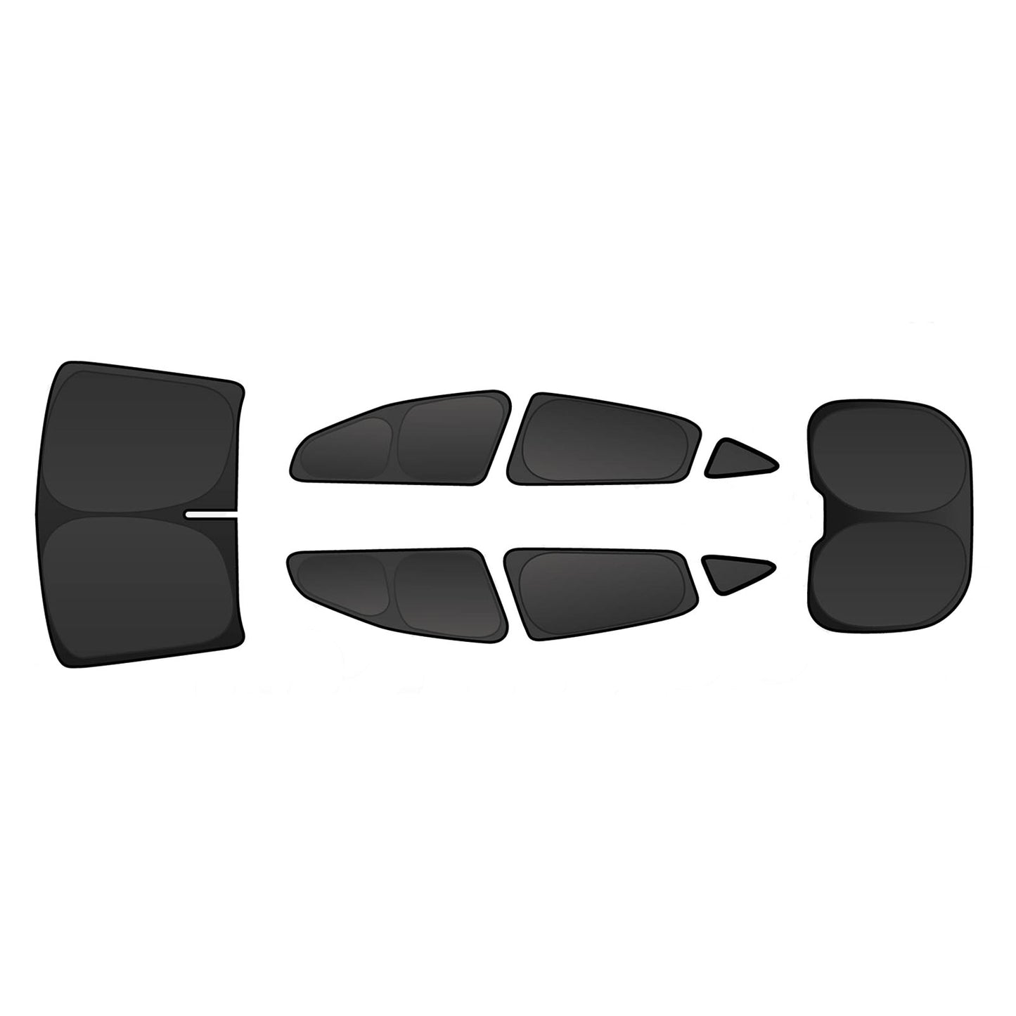 Tesla Model Y 2022-2025 Sunshade Side Rear Windows Windshield Sun Shades Reflective Covers Sunproof UV Rays Camping Privacy Protection Blocker