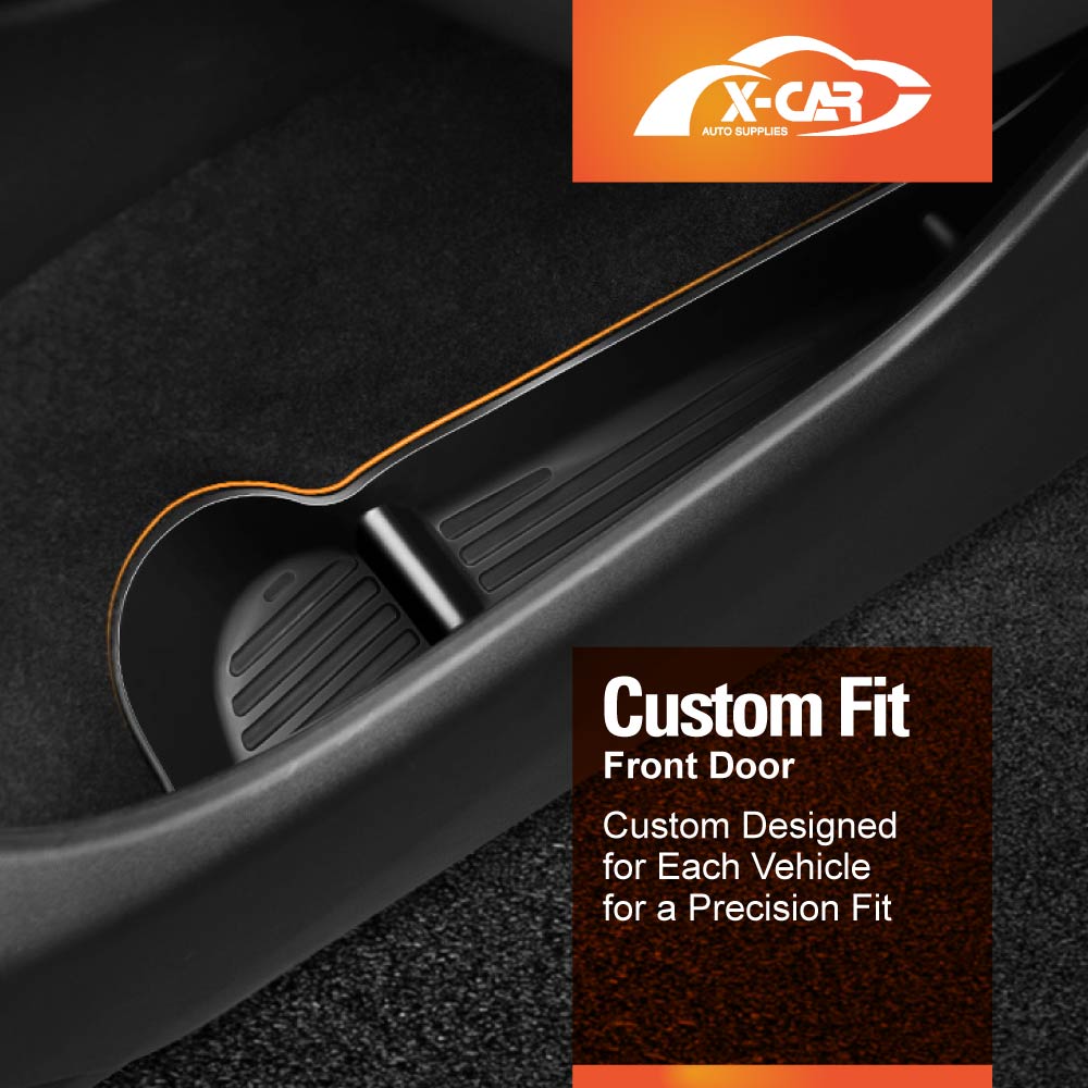 Tesla Model Y 2022-2025 Car Door Side Storage Box Tray Organizer Accessories Front and Rear Row Set of 4