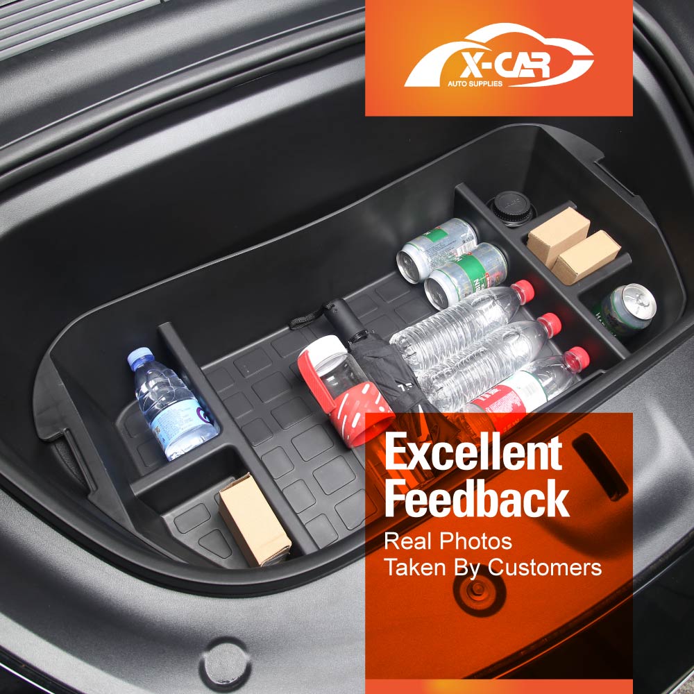 Tesla Model Y 2022-2025 Front Trunk Cargo Organizer Frunk Storage Box Organiser Tray Accessories