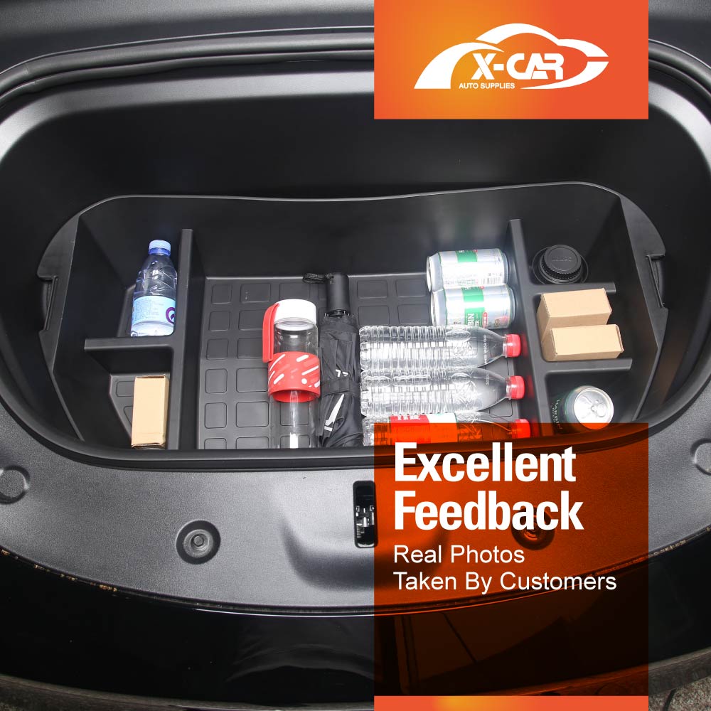 Tesla Model Y 2022-2025 Front Trunk Cargo Organizer Frunk Storage Box Organiser Tray Accessories
