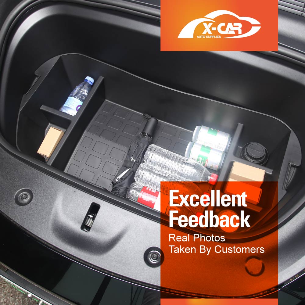 Tesla Model Y 2022-2025 Front Trunk Cargo Organizer Frunk Storage Box Organiser Tray Accessories