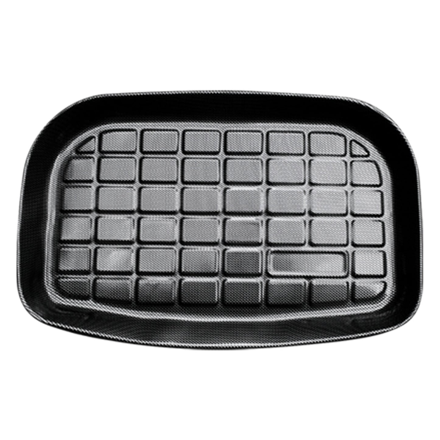 Tesla Model Y 2022-2025 Carbon Fiber Style Heavy Duty Toolbox Luggage Tray Cargo Mat