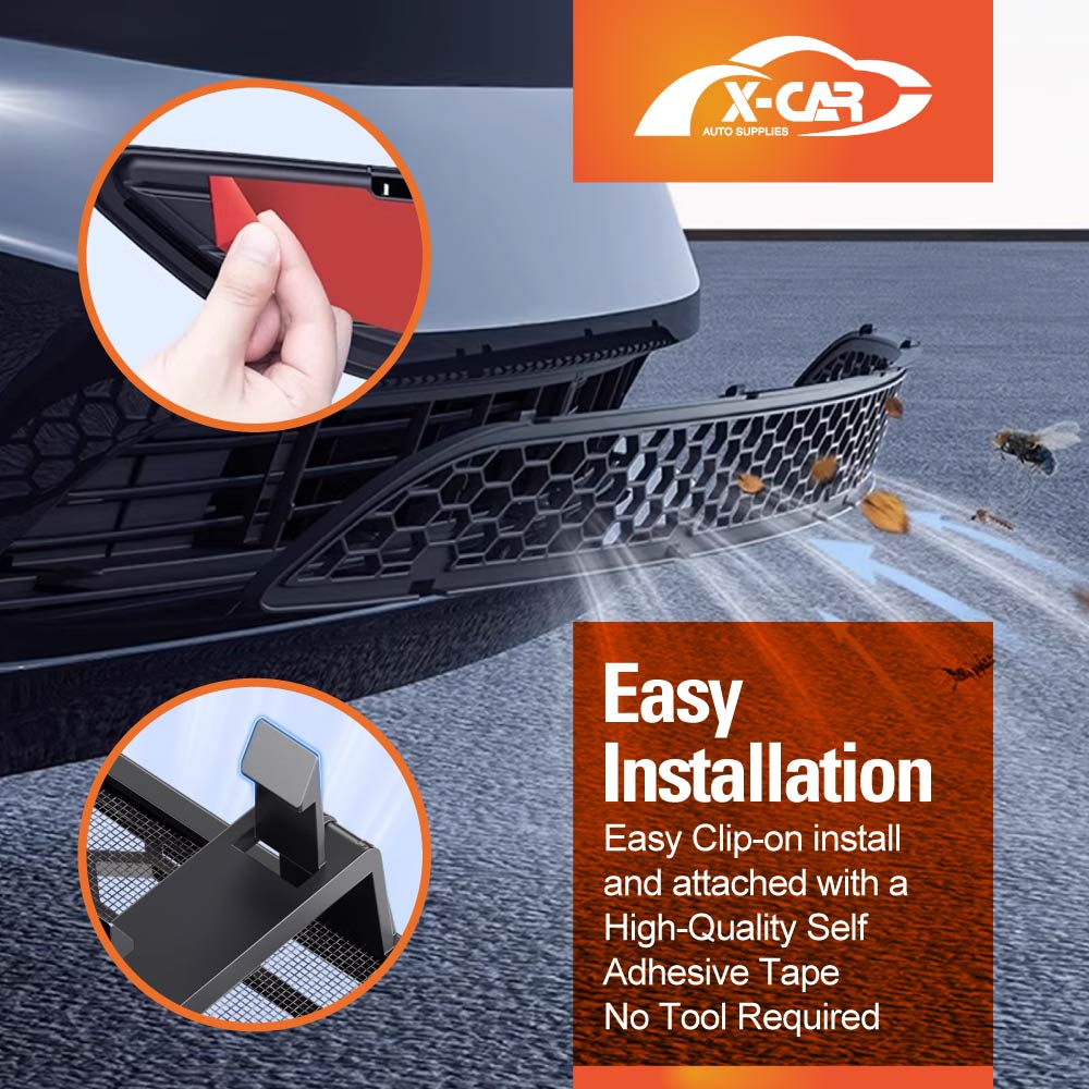 Tesla Model 3 Highland 2023-2025 Car Front Air Flow Vent Inlet Intake Grill Mesh Grille Grid Protection Cover Leaves Insect Guard